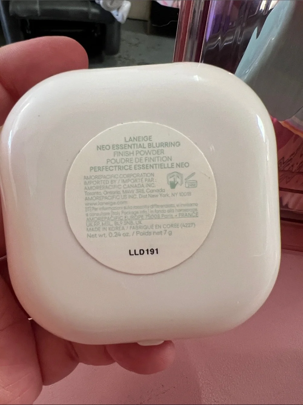 LANEIGE Glossy White Square setting powder